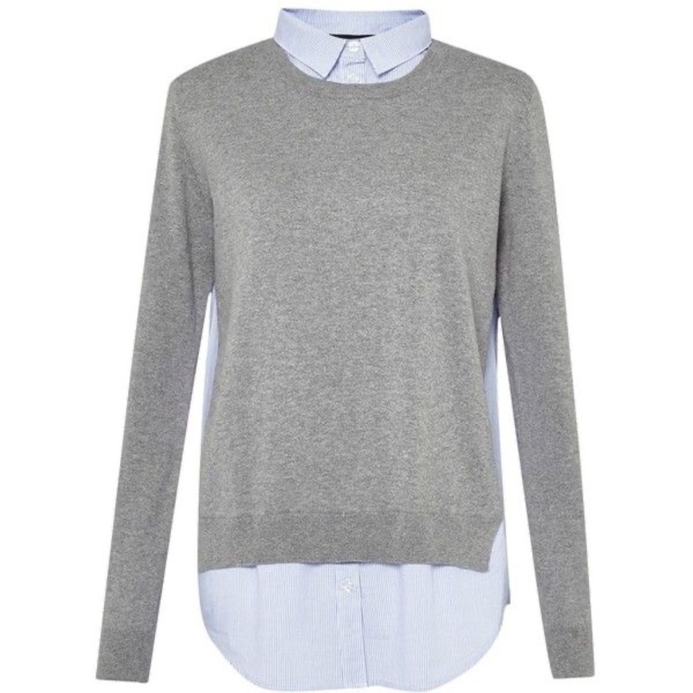 Bloomingdale's | French Connection | Size Small | Grey/Blue Mix It Shirt